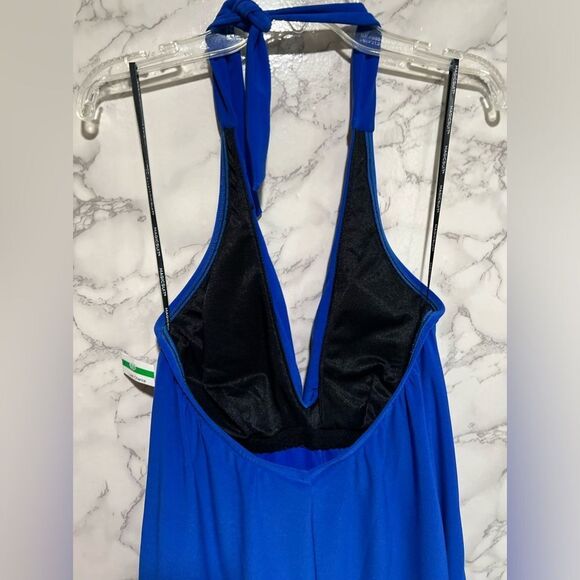 Magicsuit Theresa Blue One Piece Swim Romper Size 8 - Picture 8 of 11